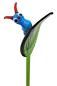 Preview: Pflanzenstecker, Blatt mir Raupe, blau